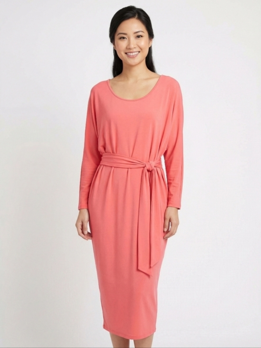 BOSTON PROPER MELON SORBET DRESS SZ XS 0 2
